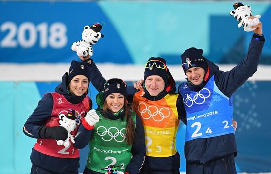 2018 Winter Olympics. Biathlon. Mixed relay