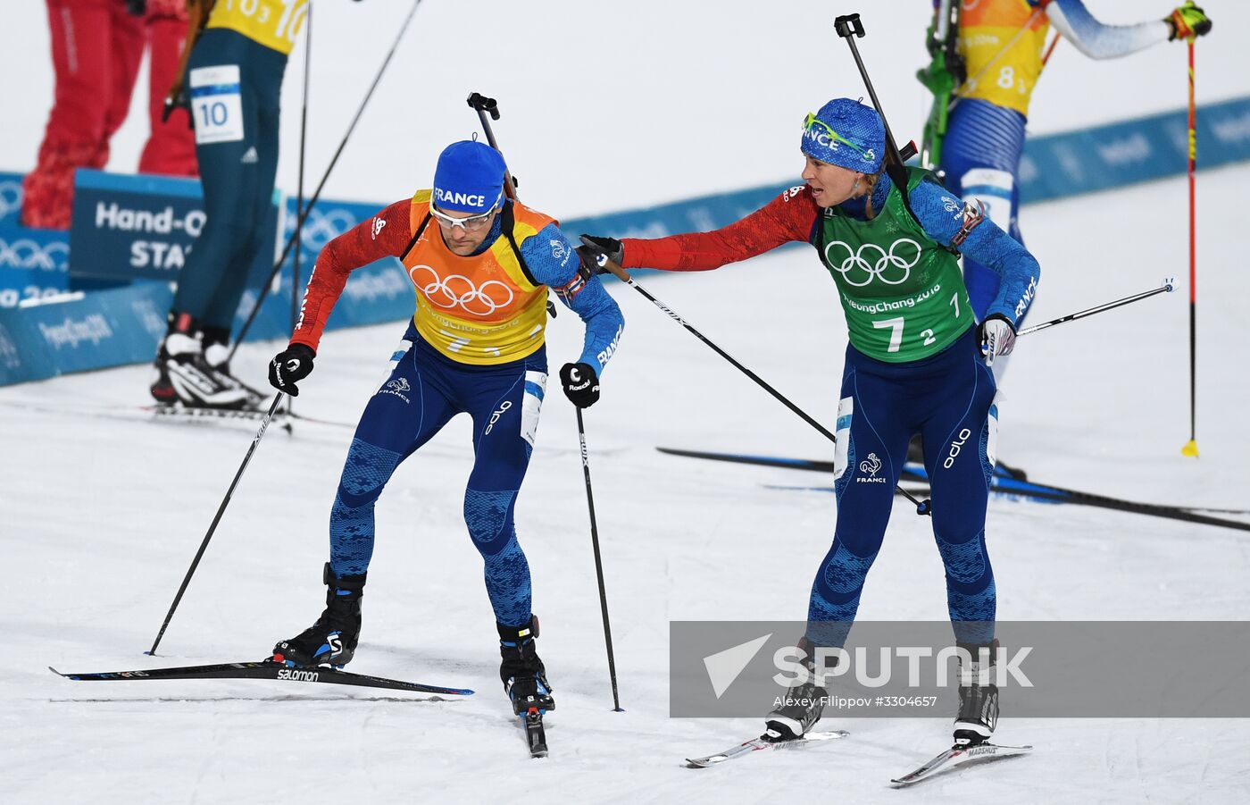 2018 Winter Olympics. Biathlon. Mixed relay