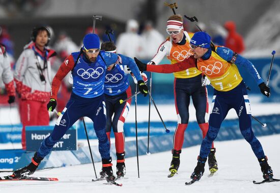 2018 Winter Olympics. Biathlon. Mixed relay