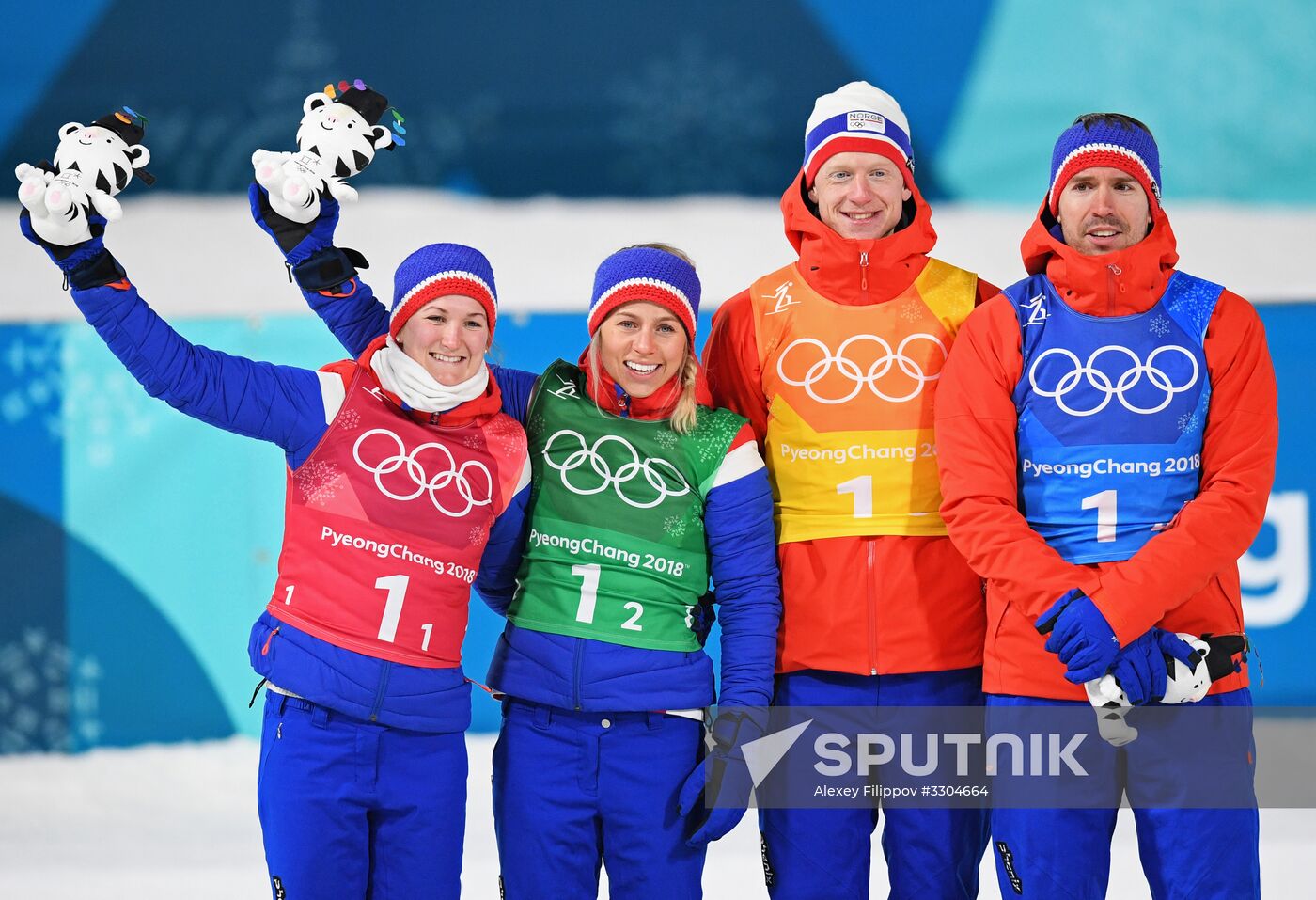 2018 Winter Olympics. Biathlon. Mixed relay