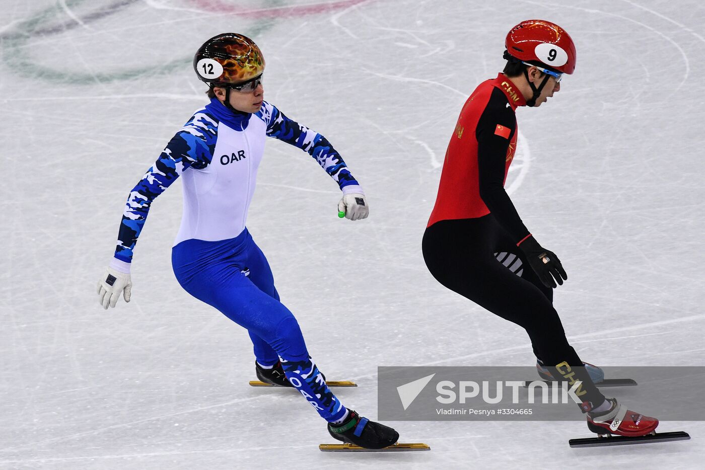 2018 Winter Olympics. Short track speed skating. Day four