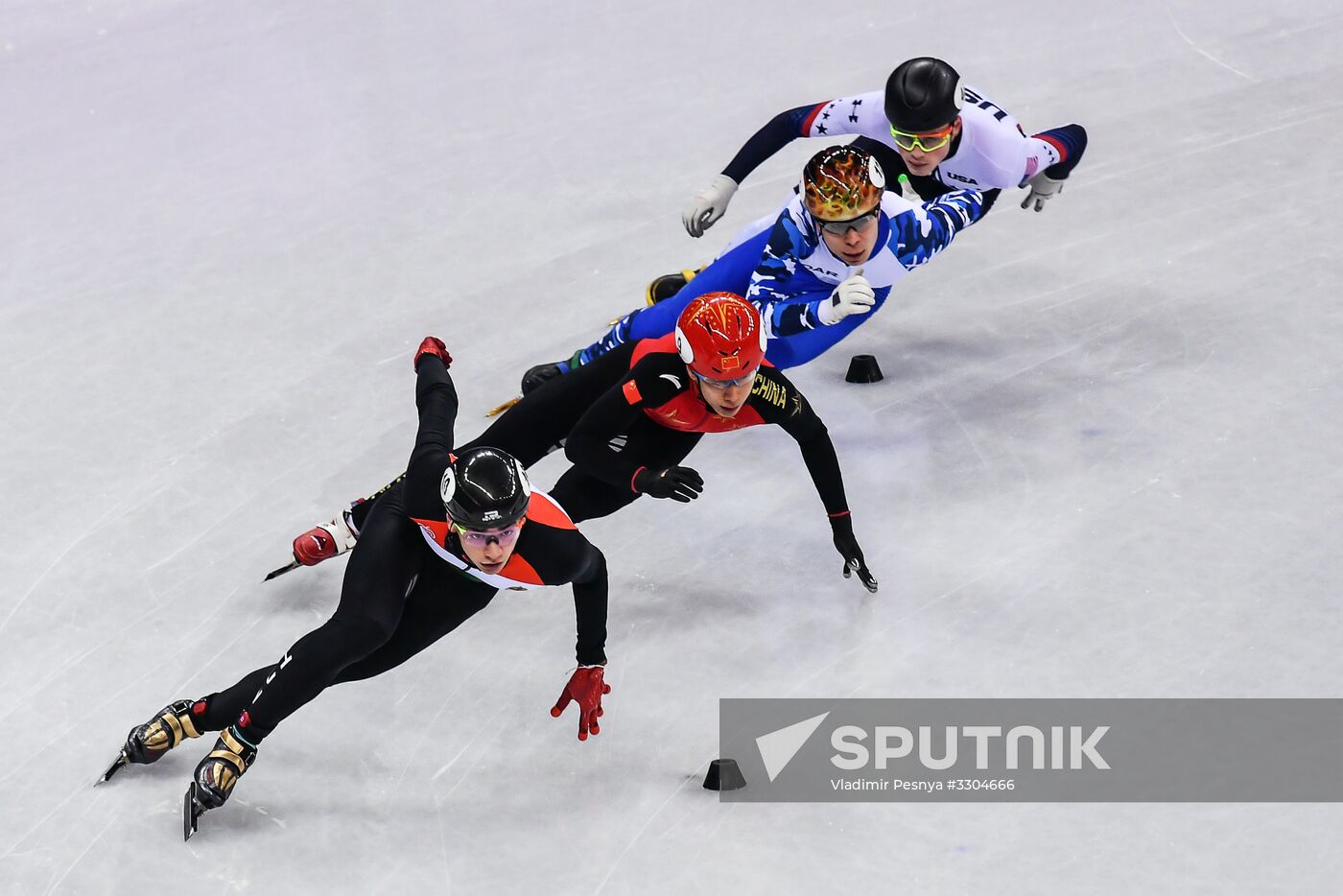 2018 Winter Olympics. Short track speed skating. Day four