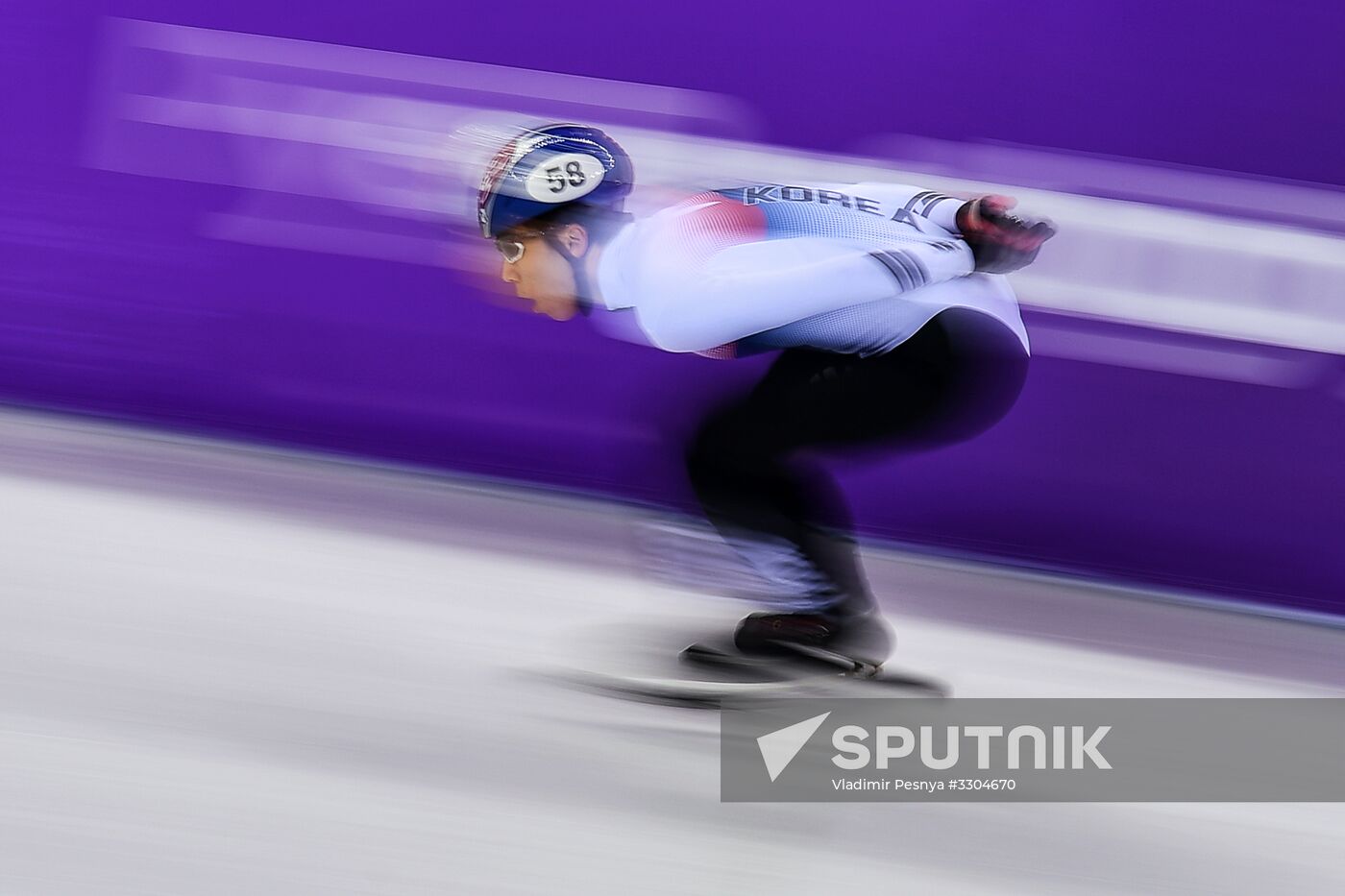 2018 Winter Olympics. Short track speed skating. Day four