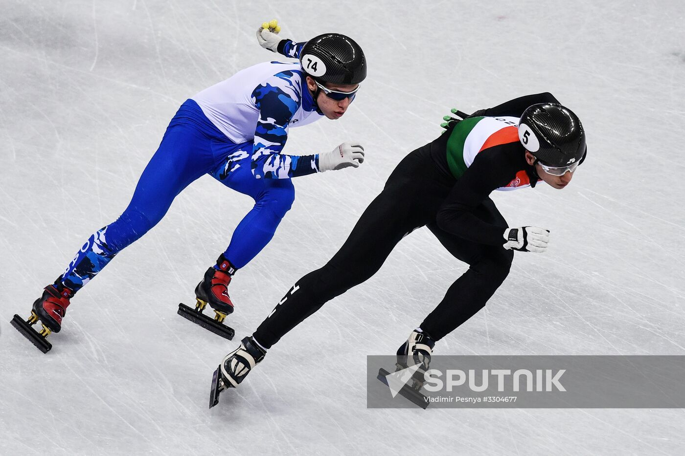 2018 Winter Olympics. Short track speed skating. Day four