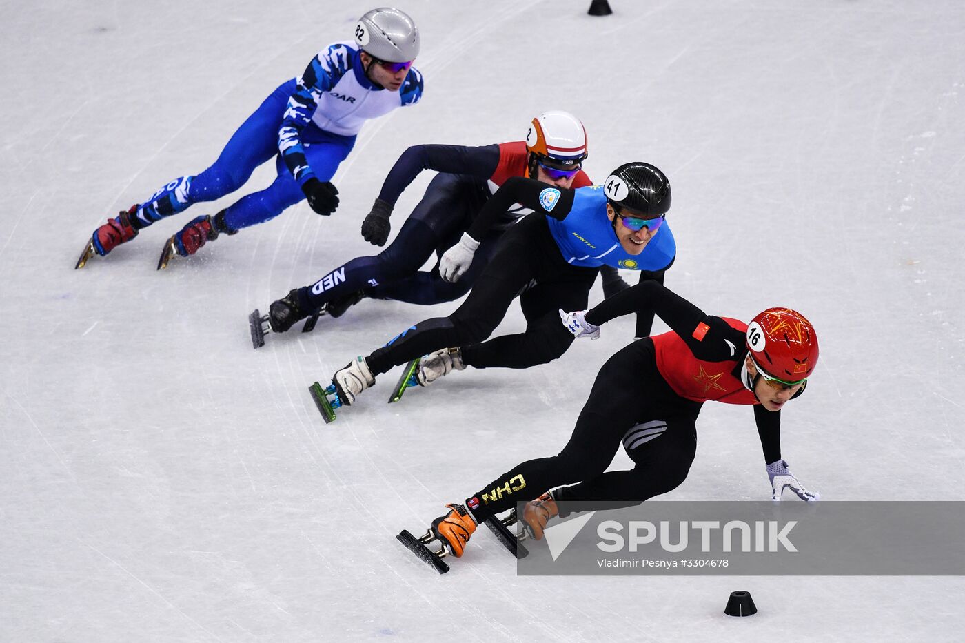 2018 Winter Olympics. Short track speed skating. Day four