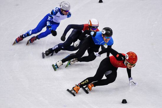 2018 Winter Olympics. Short track speed skating. Day four
