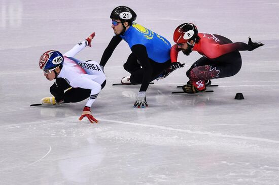 2018 Winter Olympics. Short track speed skating. Day four
