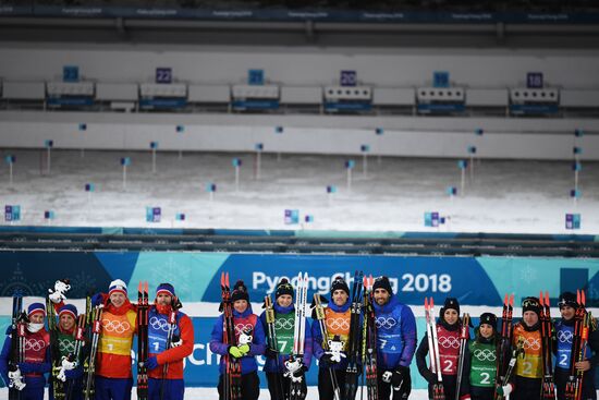 2018 Winter Olympics. Biathlon. Mixed relay