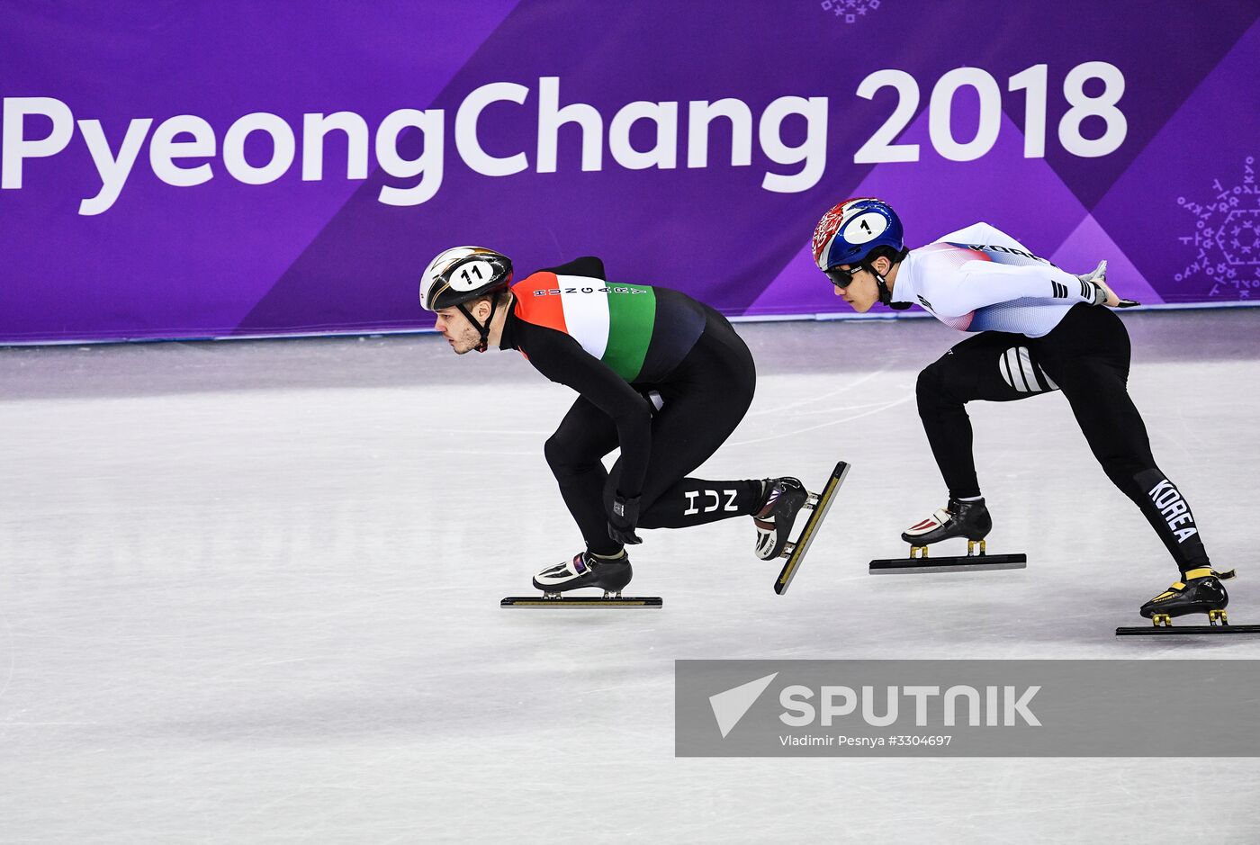 2018 Winter Olympics. Short track speed skating. Day four