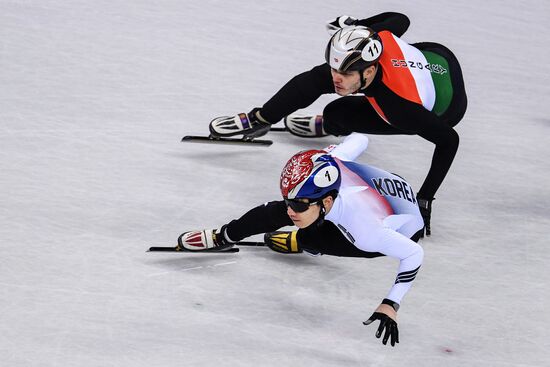 2018 Winter Olympics. Short track speed skating. Day four