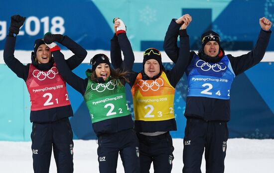 2018 Winter Olympics. Biathlon. Mixed relay