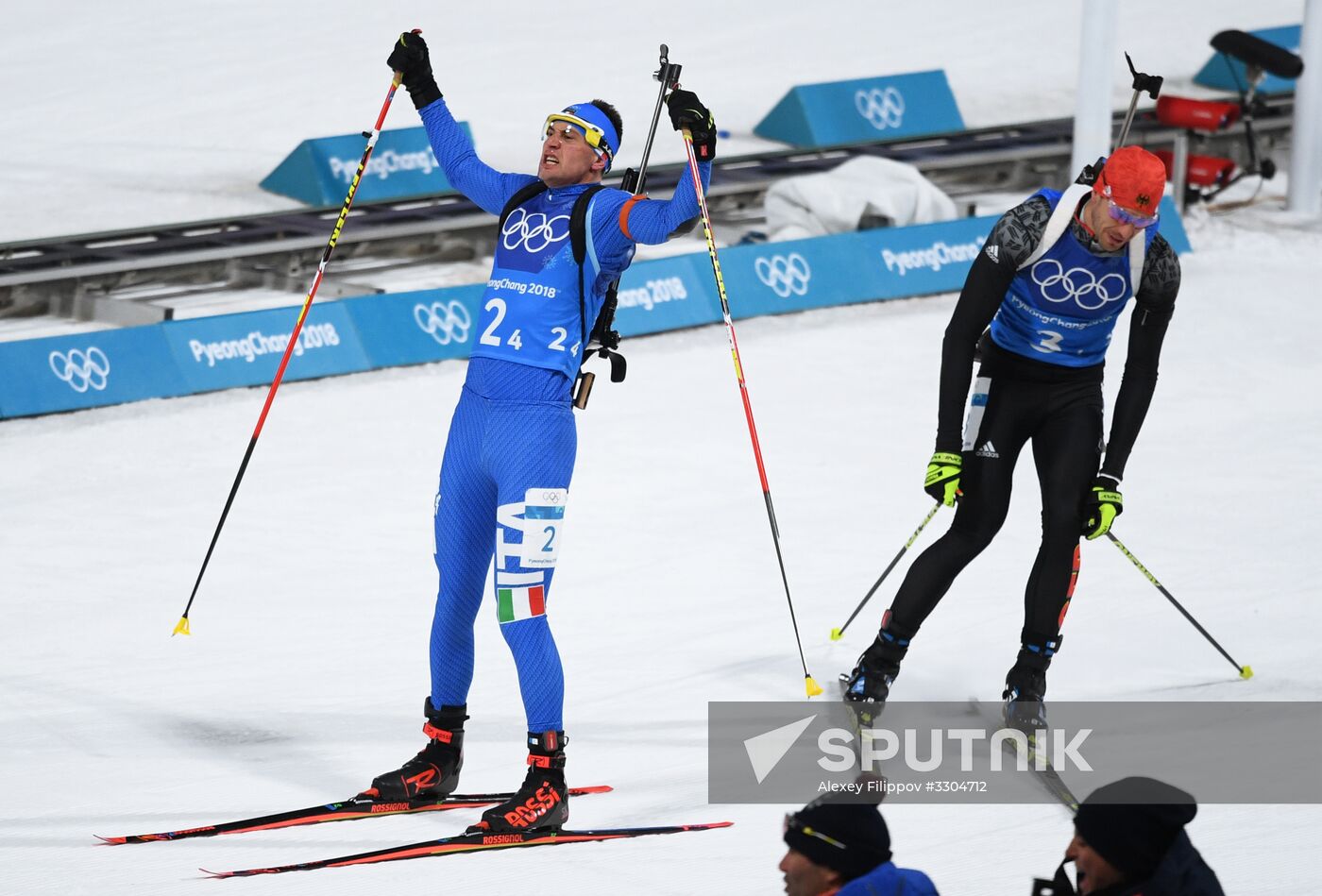 2018 Winter Olympics. Biathlon. Mixed relay