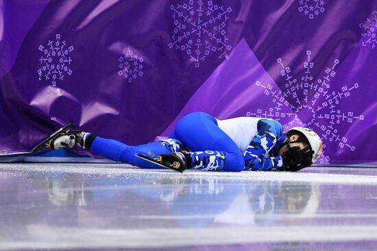 2018 Winter Olympics. Short track speed skating. Day four