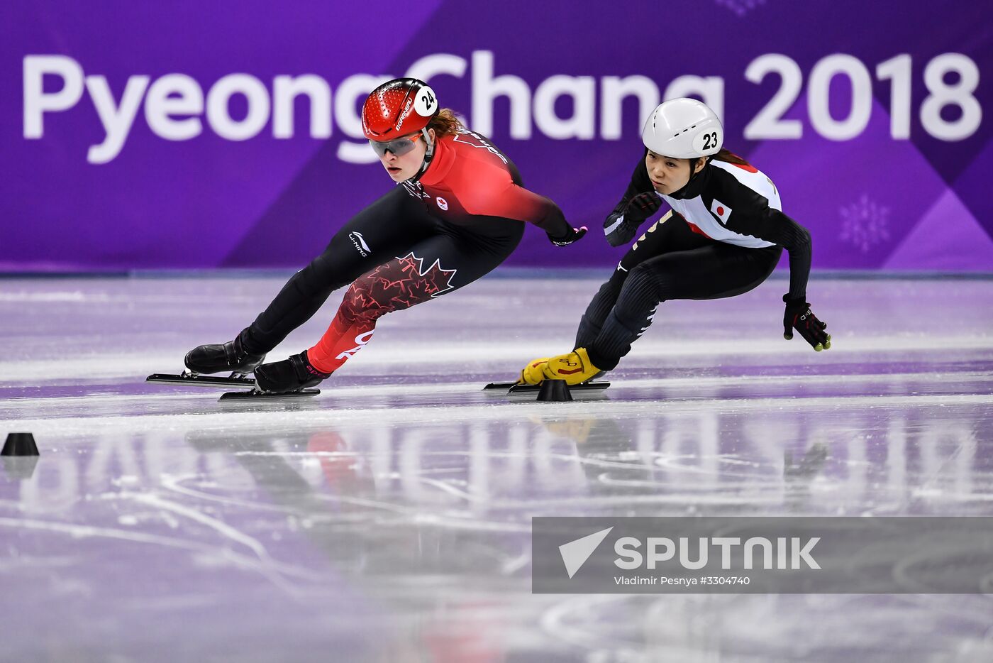 2018 Winter Olympics. Short track speed skating. Day four