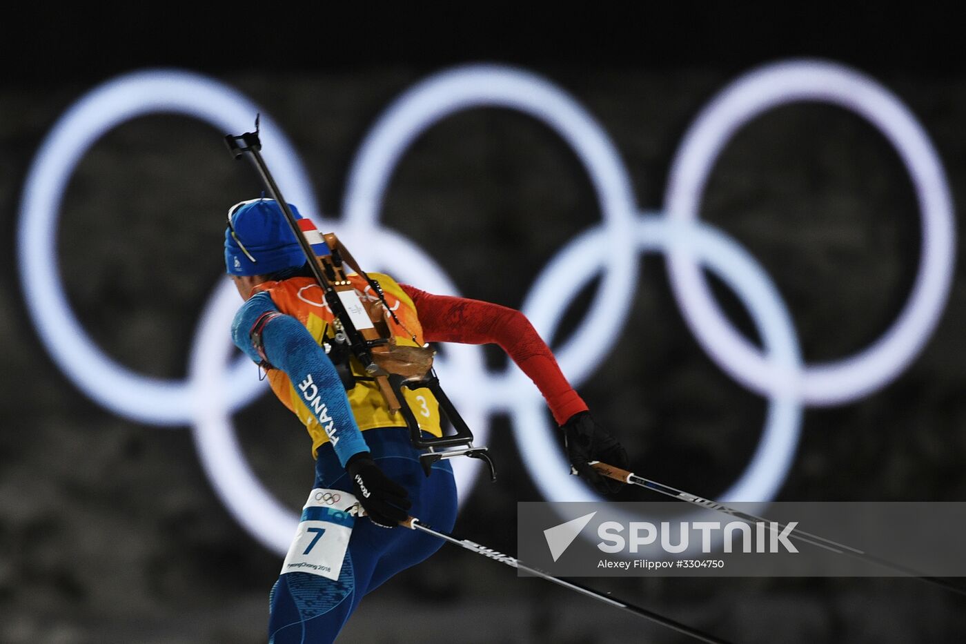 2018 Winter Olympics. Biathlon. Mixed relay