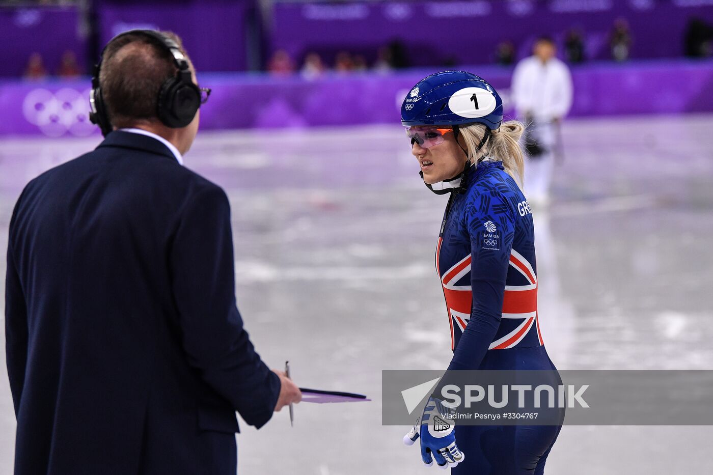 2018 Winter Olympics. Short track speed skating. Day four