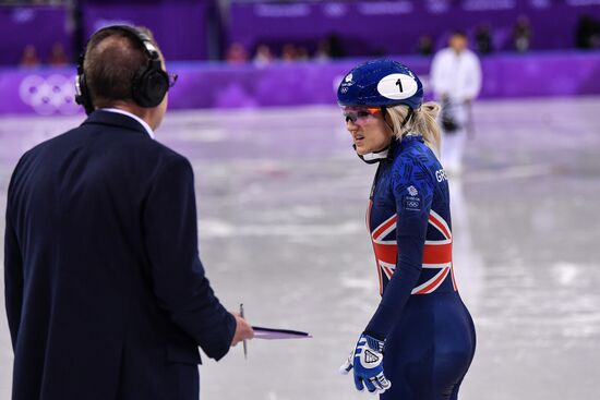 2018 Winter Olympics. Short track speed skating. Day four