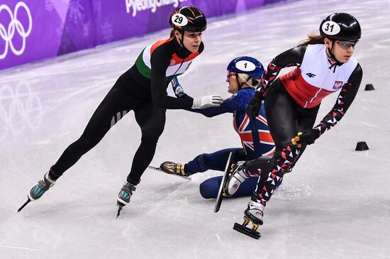 2018 Winter Olympics. Short track speed skating. Day four