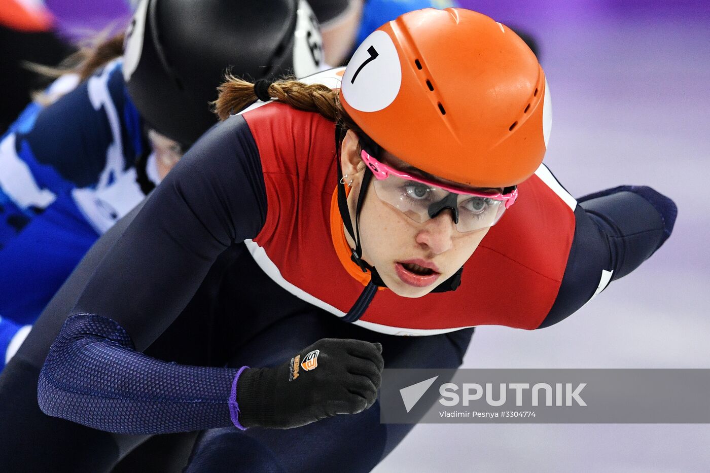 2018 Winter Olympics. Short track speed skating. Day four