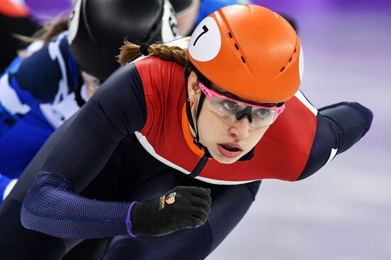 2018 Winter Olympics. Short track speed skating. Day four