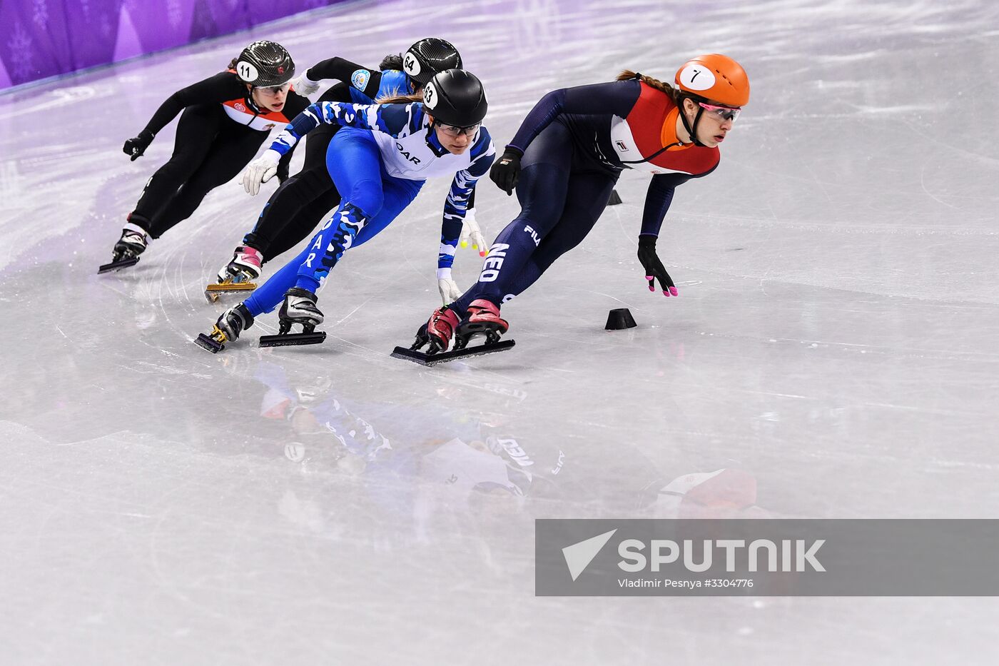 2018 Winter Olympics. Short track speed skating. Day four