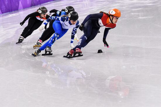 2018 Winter Olympics. Short track speed skating. Day four