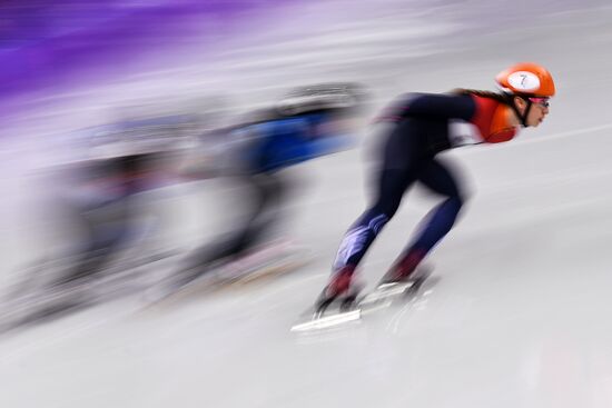 2018 Winter Olympics. Short track speed skating. Day four