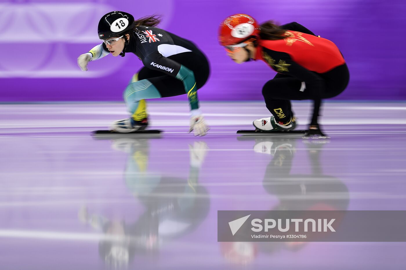 2018 Winter Olympics. Short track speed skating. Day four