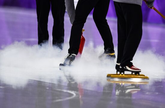 2018 Winter Olympics. Short track speed skating. Day four