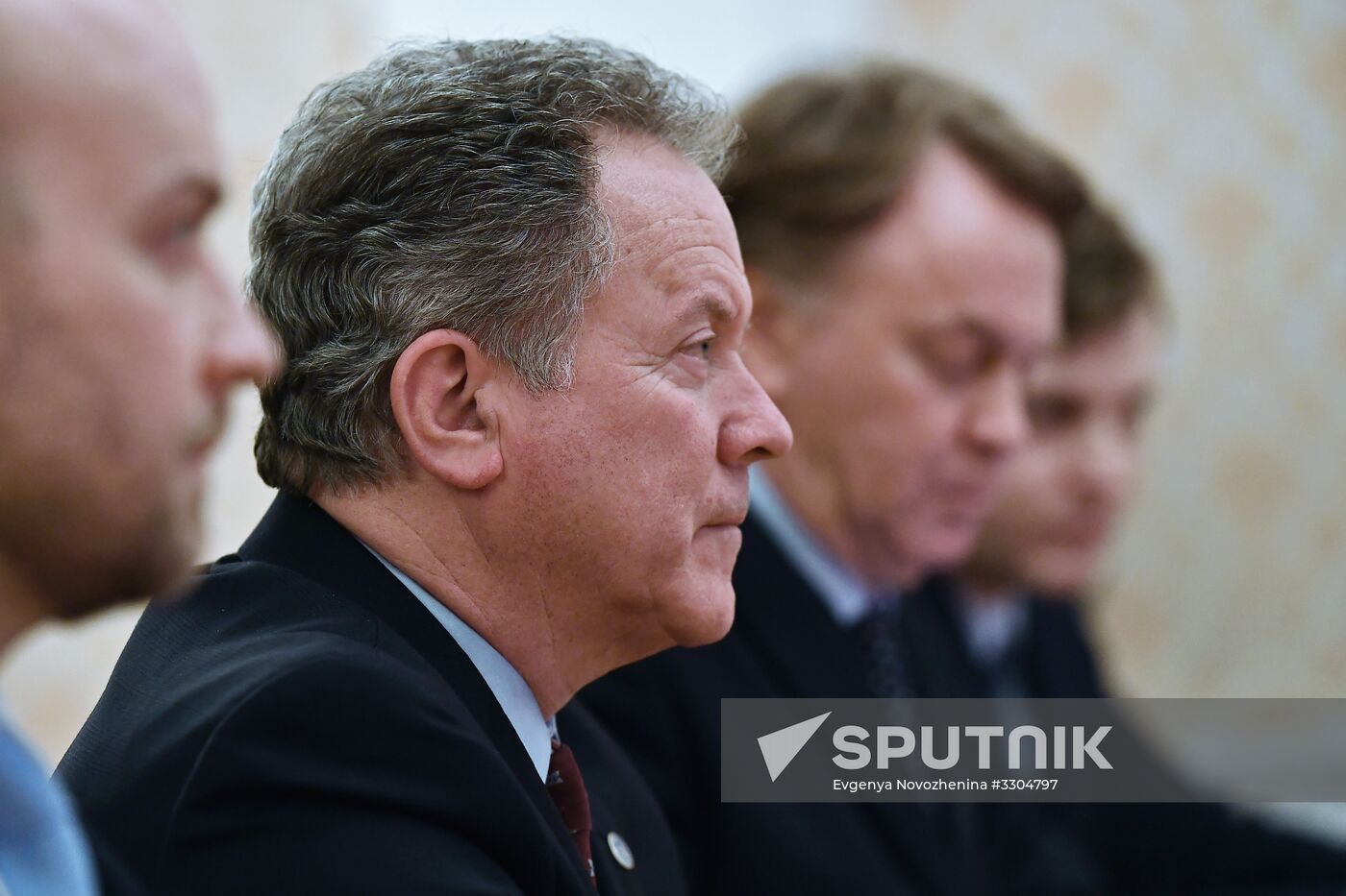 Russian Foreign Minister Sergei Lavrov meets with Executive Director of the UN World Food Program David Beasley