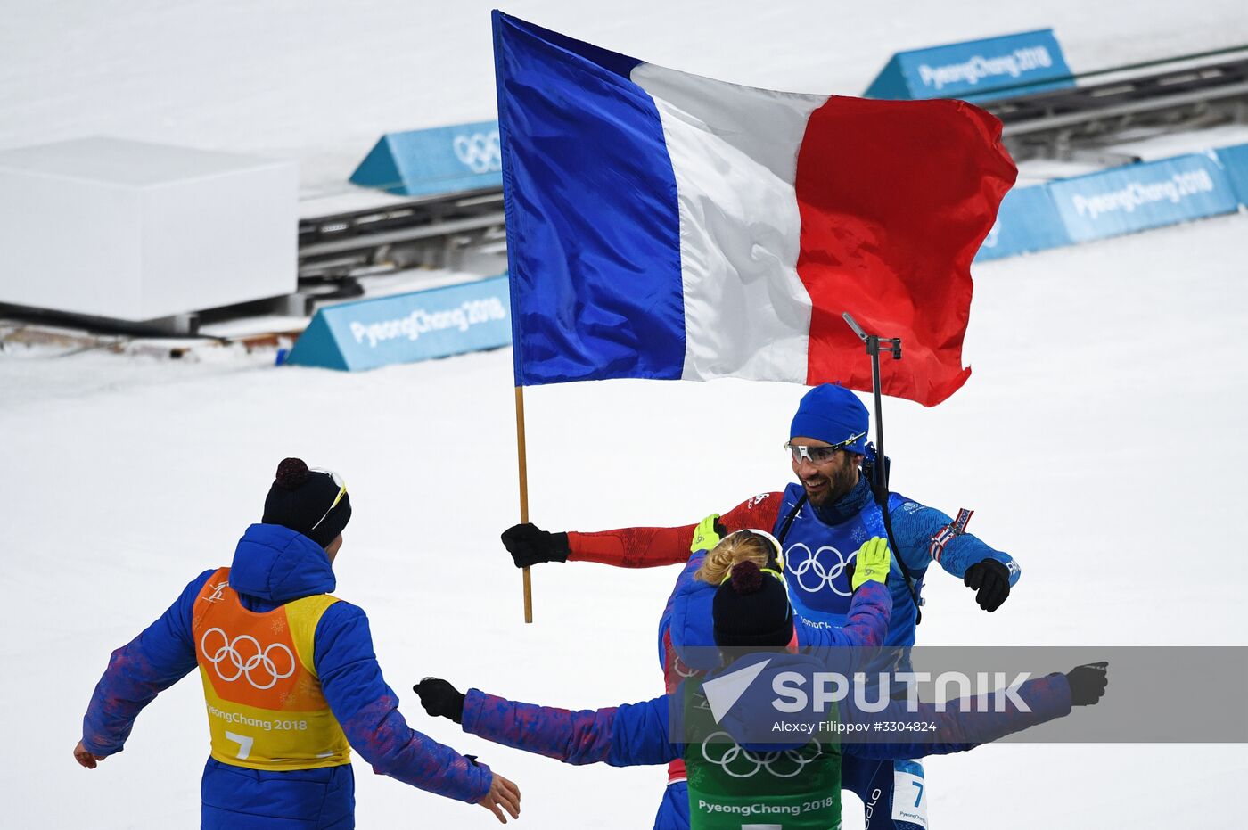 2018 Winter Olympics. Biathlon. Mixed relay