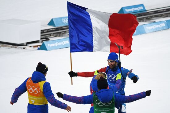 2018 Winter Olympics. Biathlon. Mixed relay