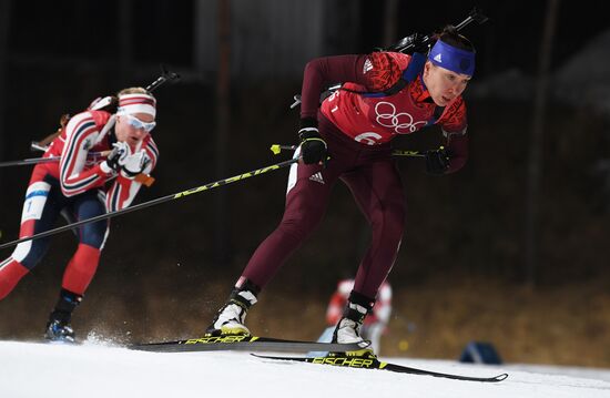 2018 Winter Olympics. Biathlon. Mixed relay