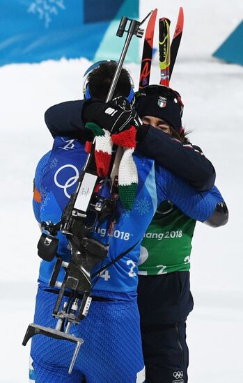 2018 Winter Olympics. Biathlon. Mixed relay