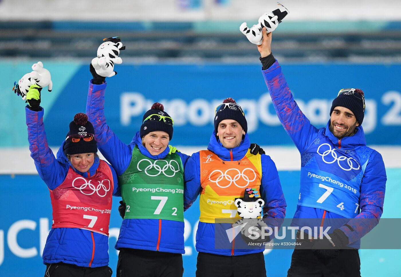 2018 Winter Olympics. Biathlon. Mixed relay