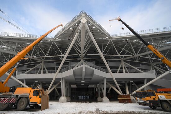 Construction of Samara Arena