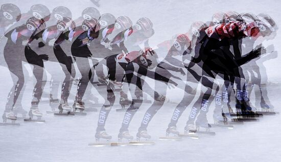 2018 Winter Olympics. Short track speed skating. Day four