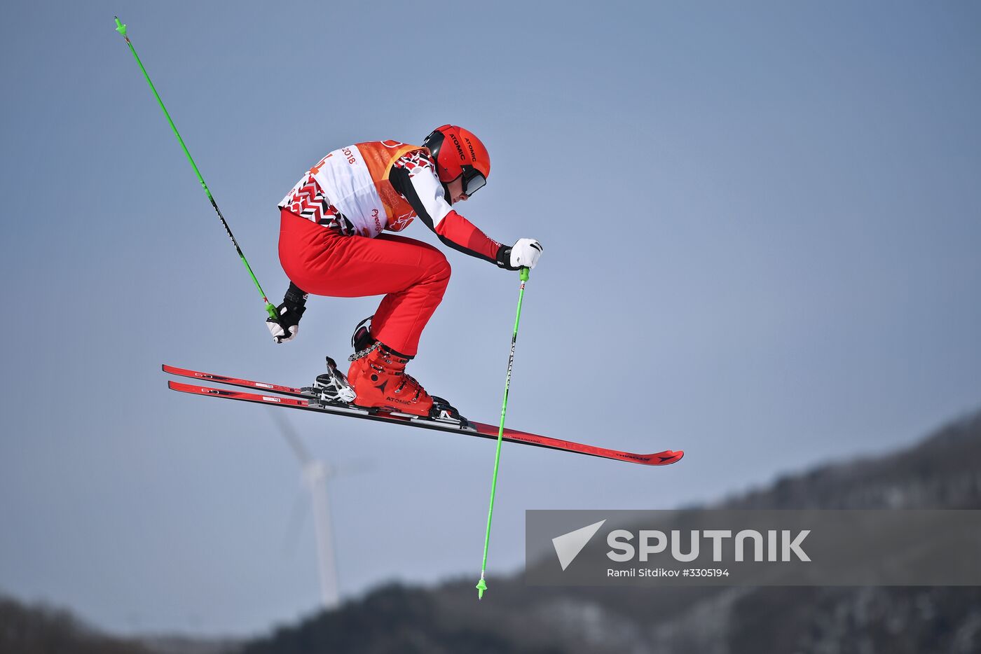 2018 Winter Olympics. Freestyle skiing. Men. Ski cross