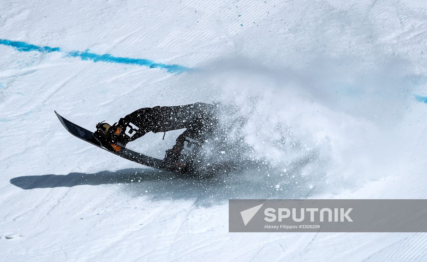 2018 Winter Olympics. Snowboarding. Men. Big air. Qualification