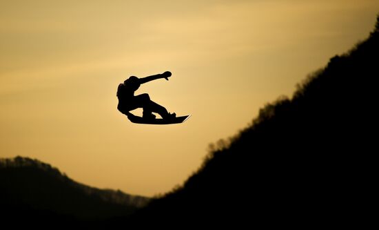 2018 Winter Olympics. Snowboarding. Men. Big air. Qualification