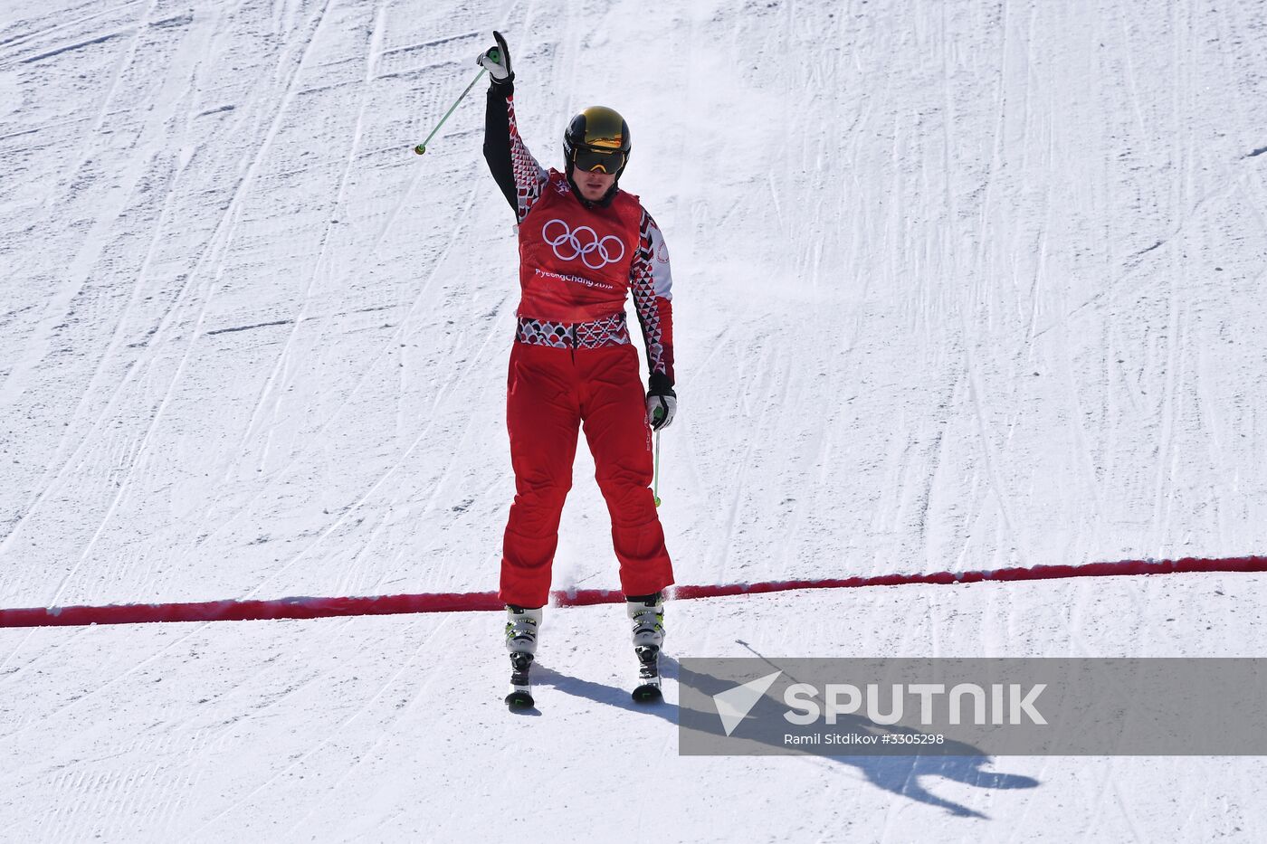 2018 Winter Olympics. Freestyle skiing. Men. Ski cross