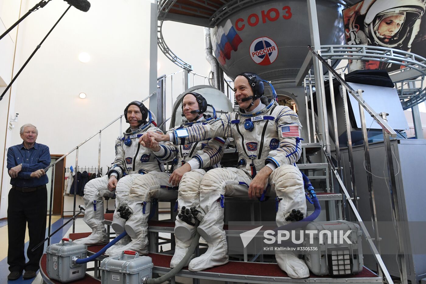 Full drill and testing for ISS Expedition 55/56 main crew