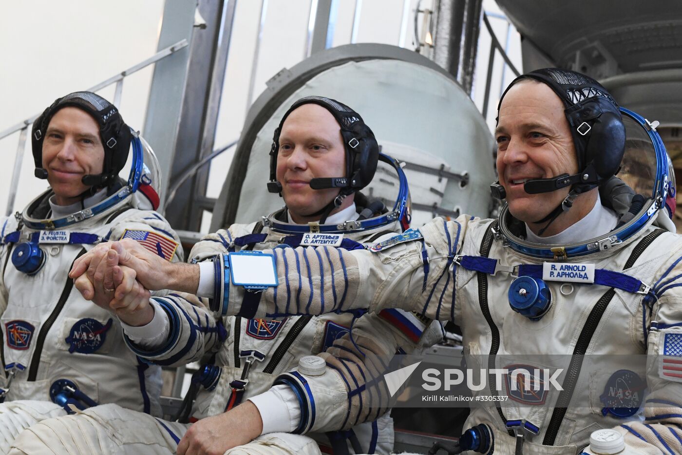 Full drill and testing for ISS Expedition 55/56 main crew