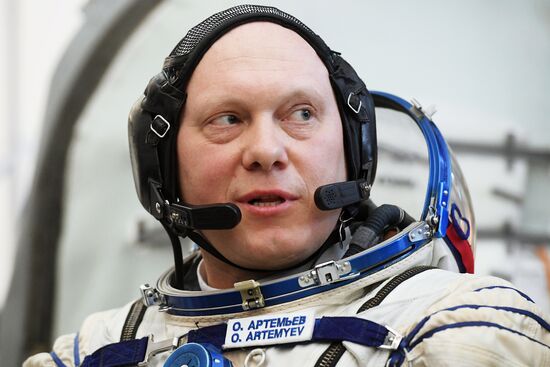 Full drill and testing for ISS Expedition 55/56 main crew
