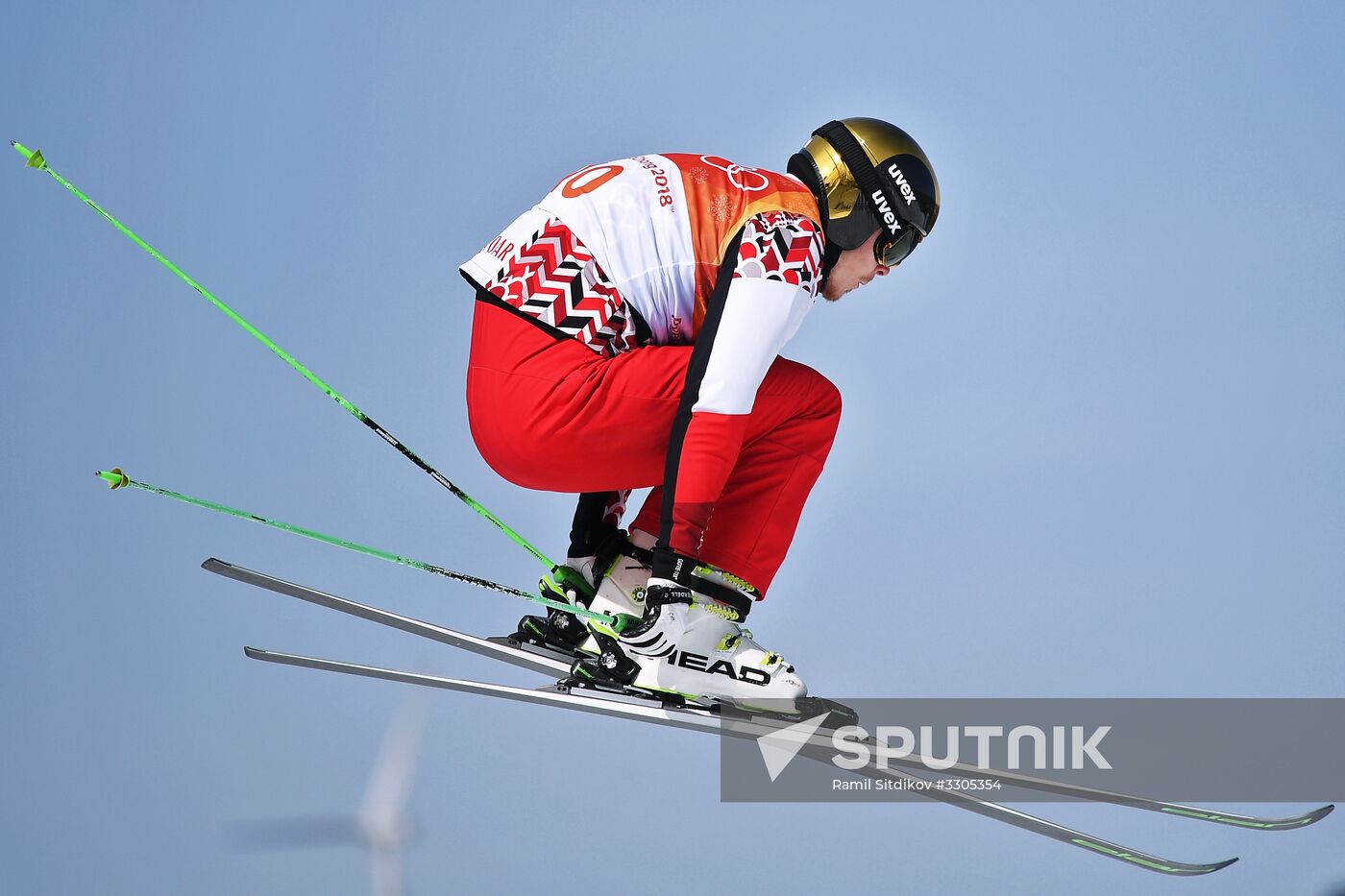 2018 Winter Olympics. Freestyle skiing. Men. Ski cross