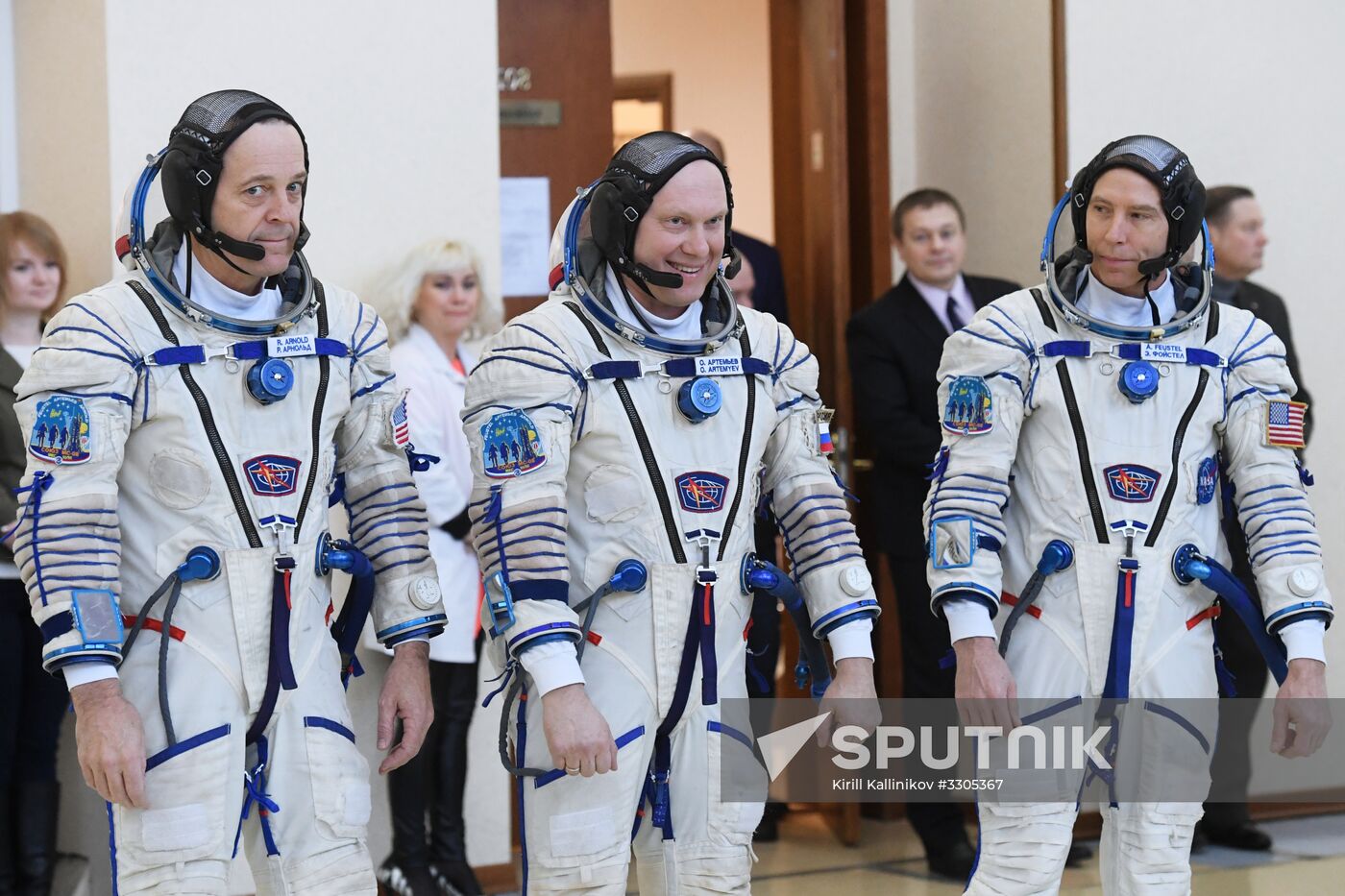 Full drill and testing for ISS Expedition 55/56 main crew