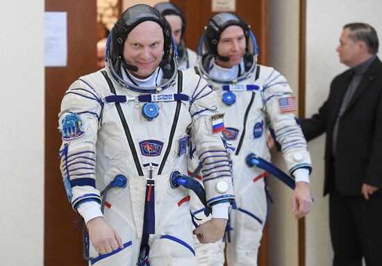Full drill and testing for ISS Expedition 55/56 main crew