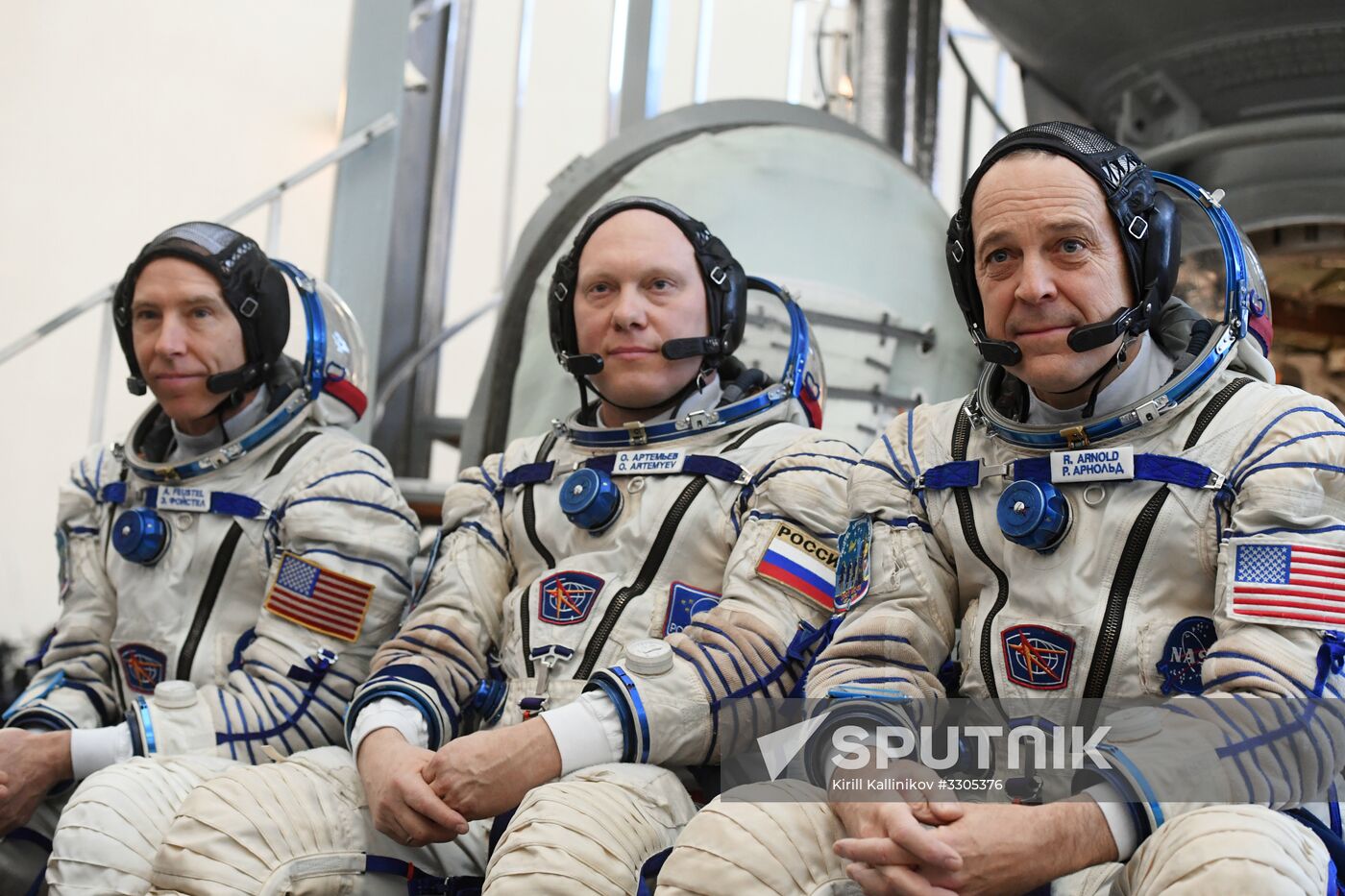 Full drill and testing for ISS Expedition 55/56 main crew