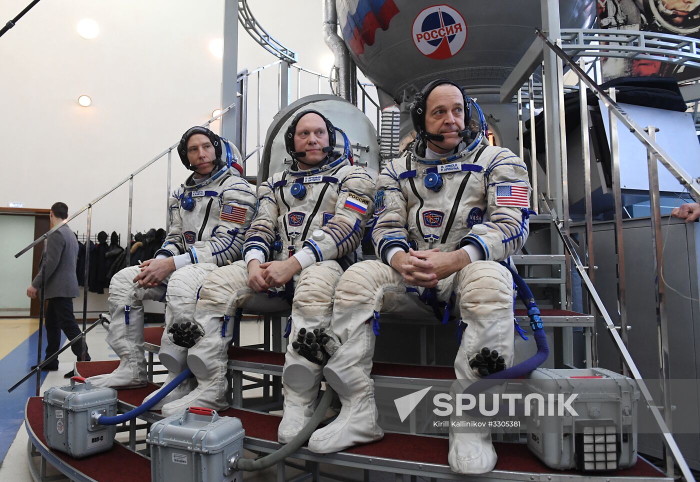 Full drill and testing for ISS Expedition 55/56 main crew