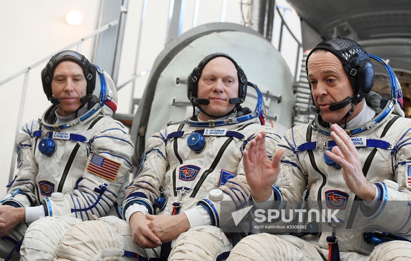 Full drill and testing for ISS Expedition 55/56 main crew